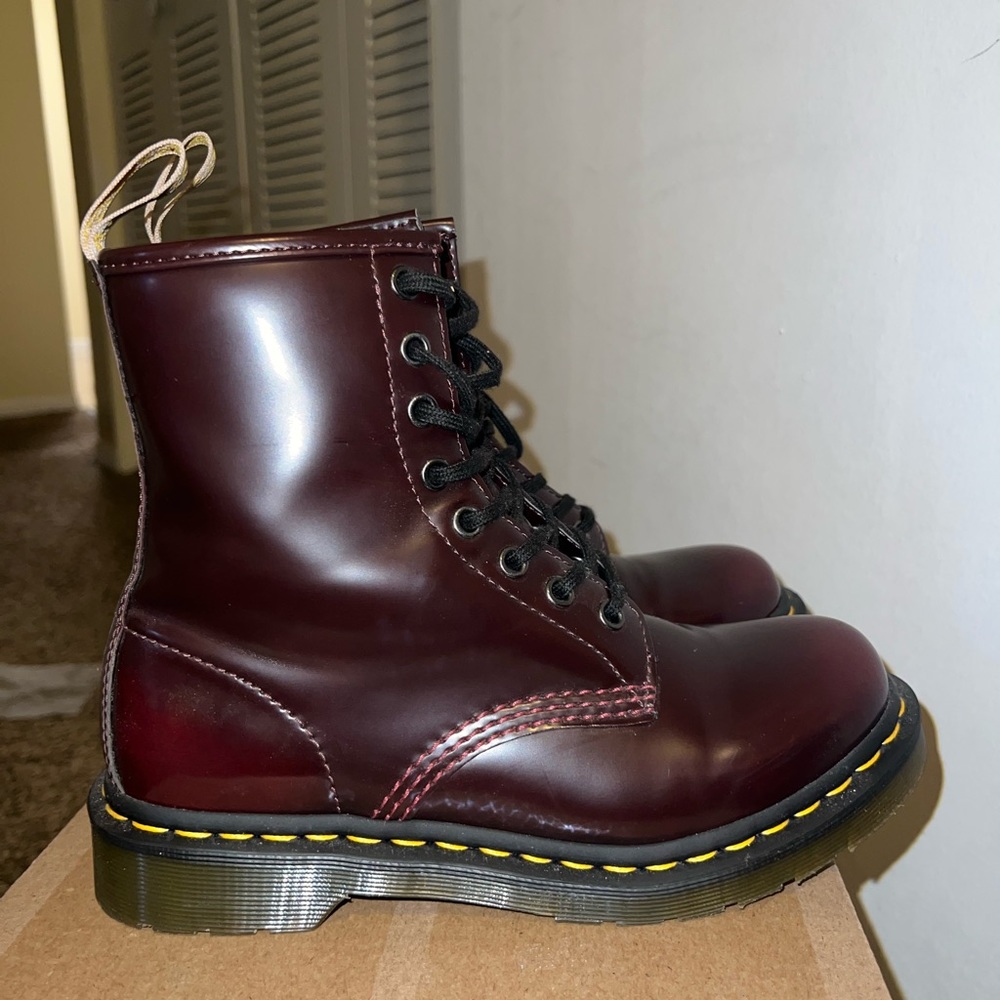 Burgundy Doc Martens, Women’s size 7